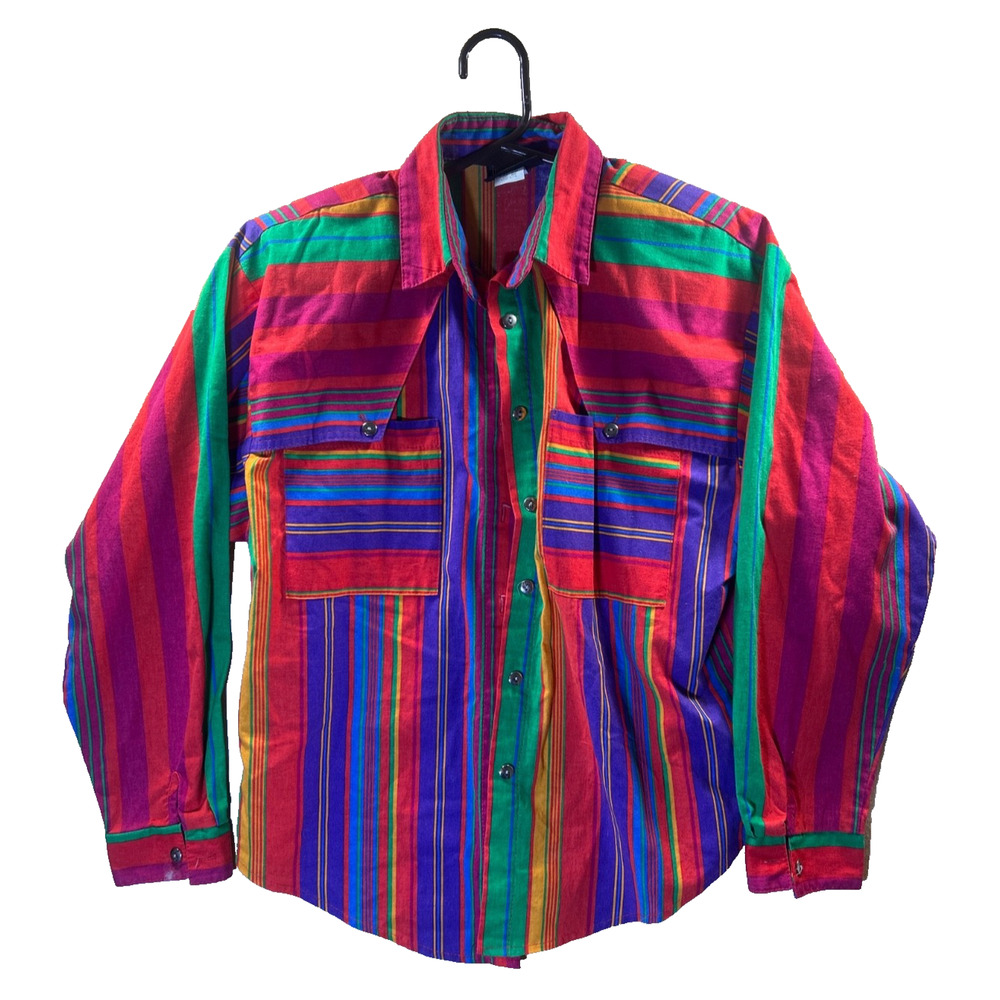 Colorful Striped Women's Blouse